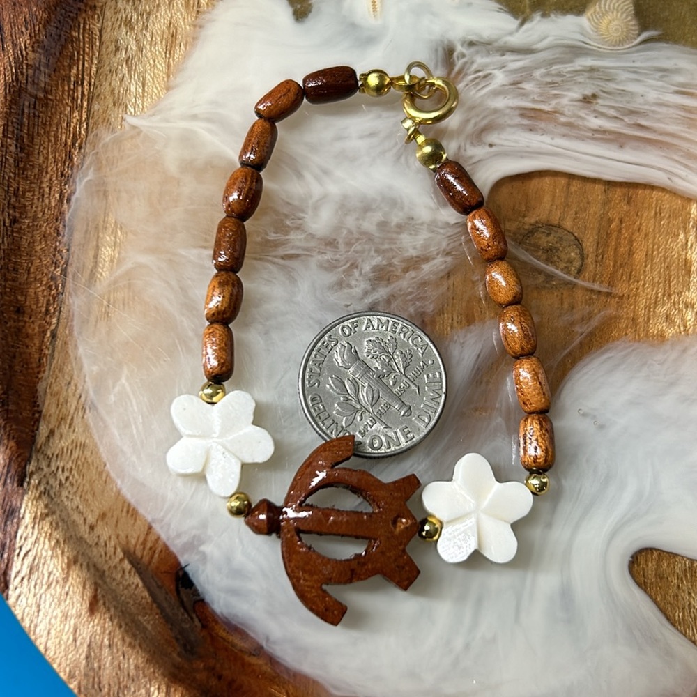 🖤Hawaii Koa wood Turtle bracelet - Picture 9 of 10